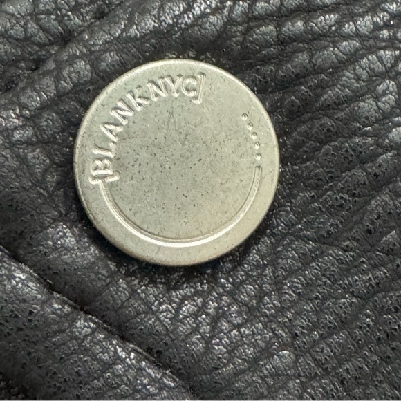 Blank NYC Black Studded Moto Biker Jacket Size XS Vegan Leather - Picture 5 of 10